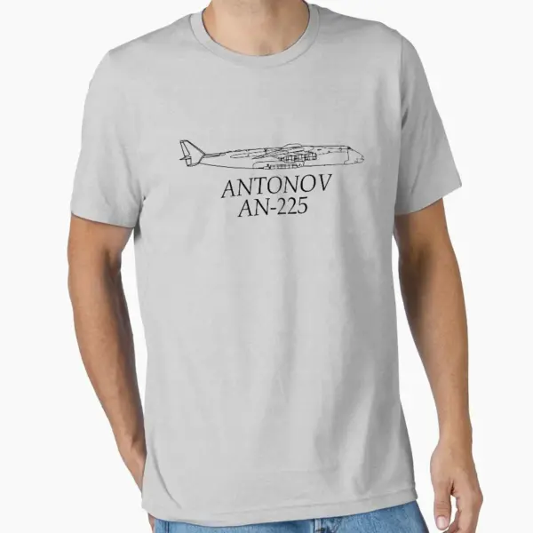 Antonov AN225 Mriya Men's Cotton T-Shirt - Image 9