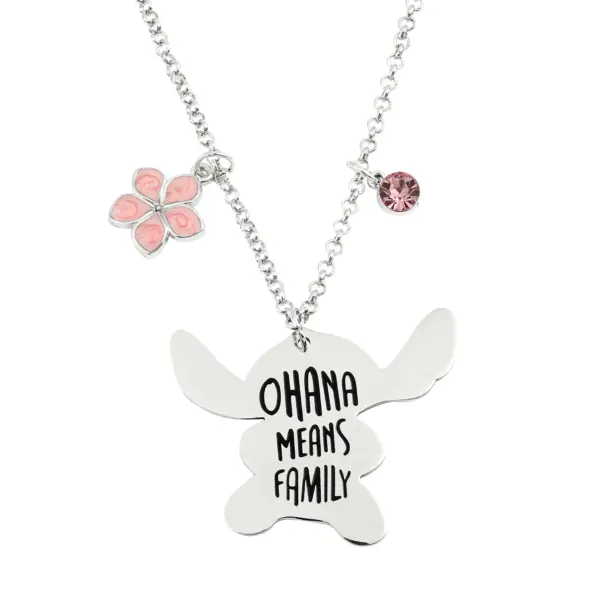 Disney Stitch and Angie Heart Pendant Necklace - Image 19