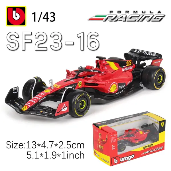Ferrari SF24 SF23 1:43 Diecast Model Car - Image 2