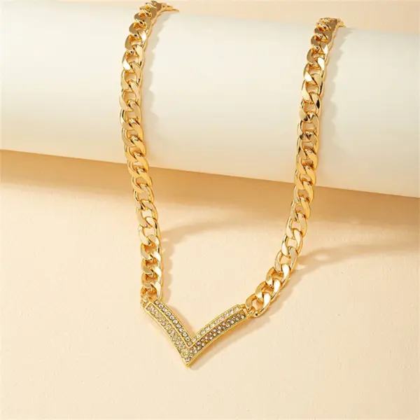 Korean Fashion V Chain Choker Necklace - Image 5