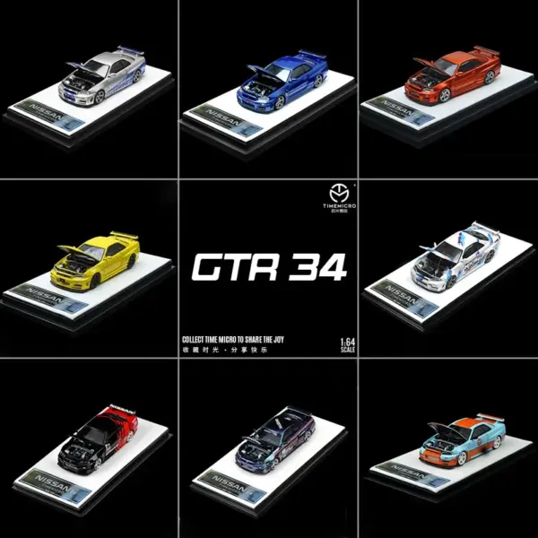 Nissan GTR34 Die-cast Car Model 1:64 Scale - Image 5