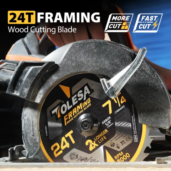 7-1/4 Inch Circular Saw Blades Set of 3 - Image 5