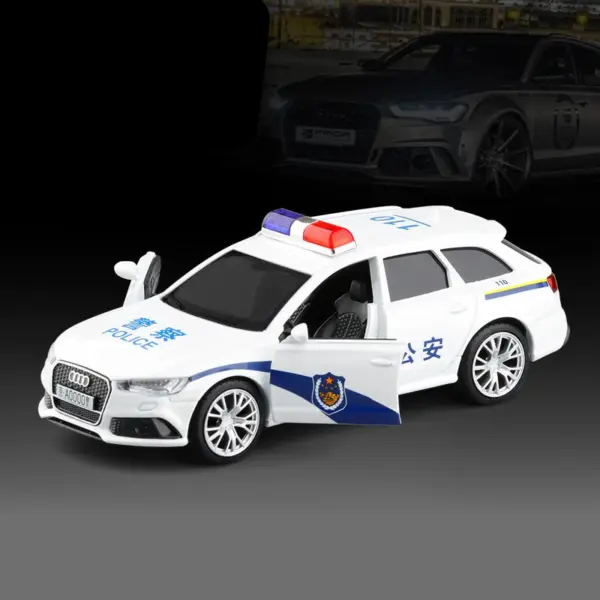 1:36 Audi RS6 Alloy Diecast Model Car - Image 11
