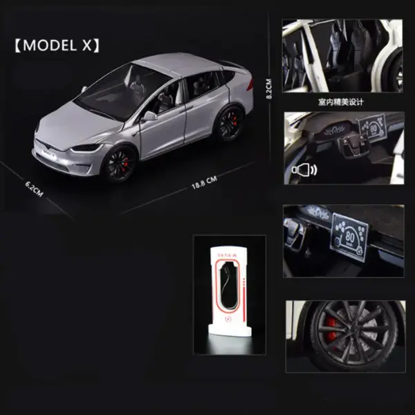 1:24 Alloy Model Y 3 S SUV Diecast Car - Image 7