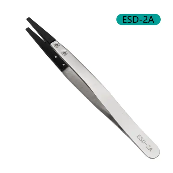 ESD Tweezers with Replaceable Tips and Steel Body - Image 11