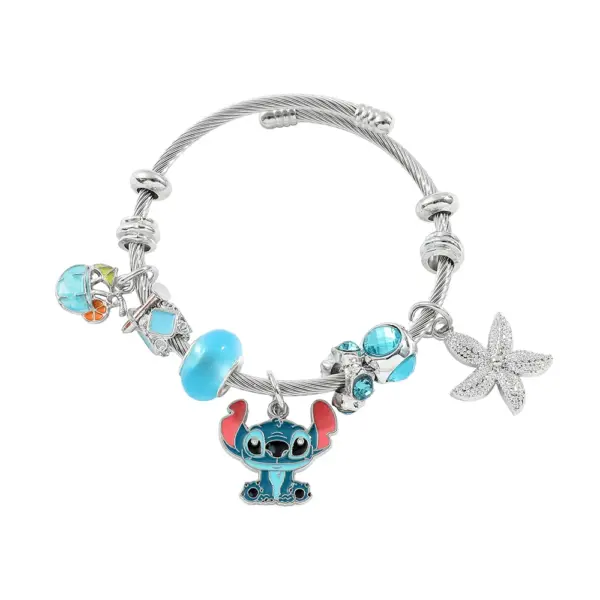 Trendy Disney Stitch Heart Beaded Bracelet - Image 10