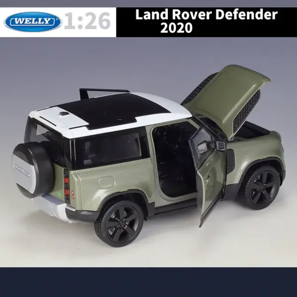 Welly 1:26 Land Rover Defender 90 Diecast Model - Image 5