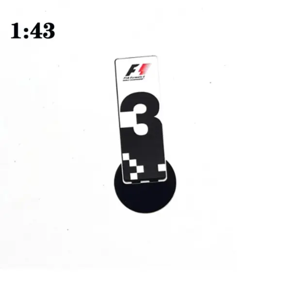 1:43 Scale F1 Model Parking Plate Decor - Image 8