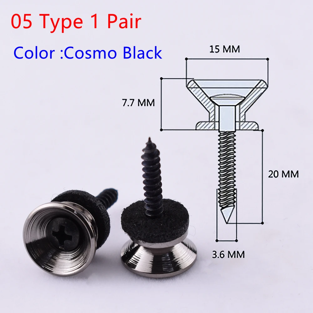 Guitar and Bass Strap Button Pins Set 18 Guitar and Bass Strap Button Pins Set - Image 18