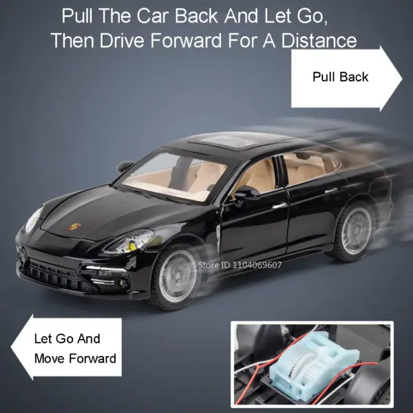 1:24 Scale Panamera Sports Car Model - Image 4