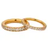 Elegant 18K Gold-Plated Stainless Steel Ring