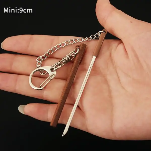 Roronoa Zoro Mini Keychain 9cm Metal Sword - Image 14
