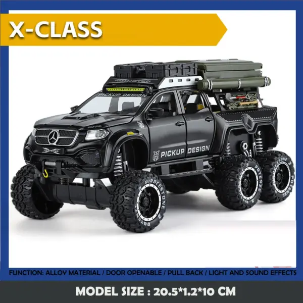 1:28 Scale Benz X-CLASS Off Road Model Car - Image 8