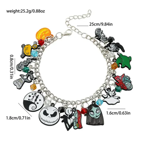 Neo-Gothic Charm Bracelet for All Genders - Image 2