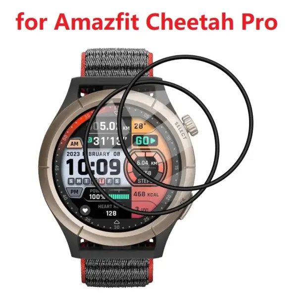 3PCS 3D Curved Screen Protector for Amazfit Cheetah - Image 7
