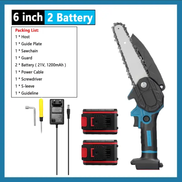8 Inch Electric Pruning Chainsaw with Battery - Image 13