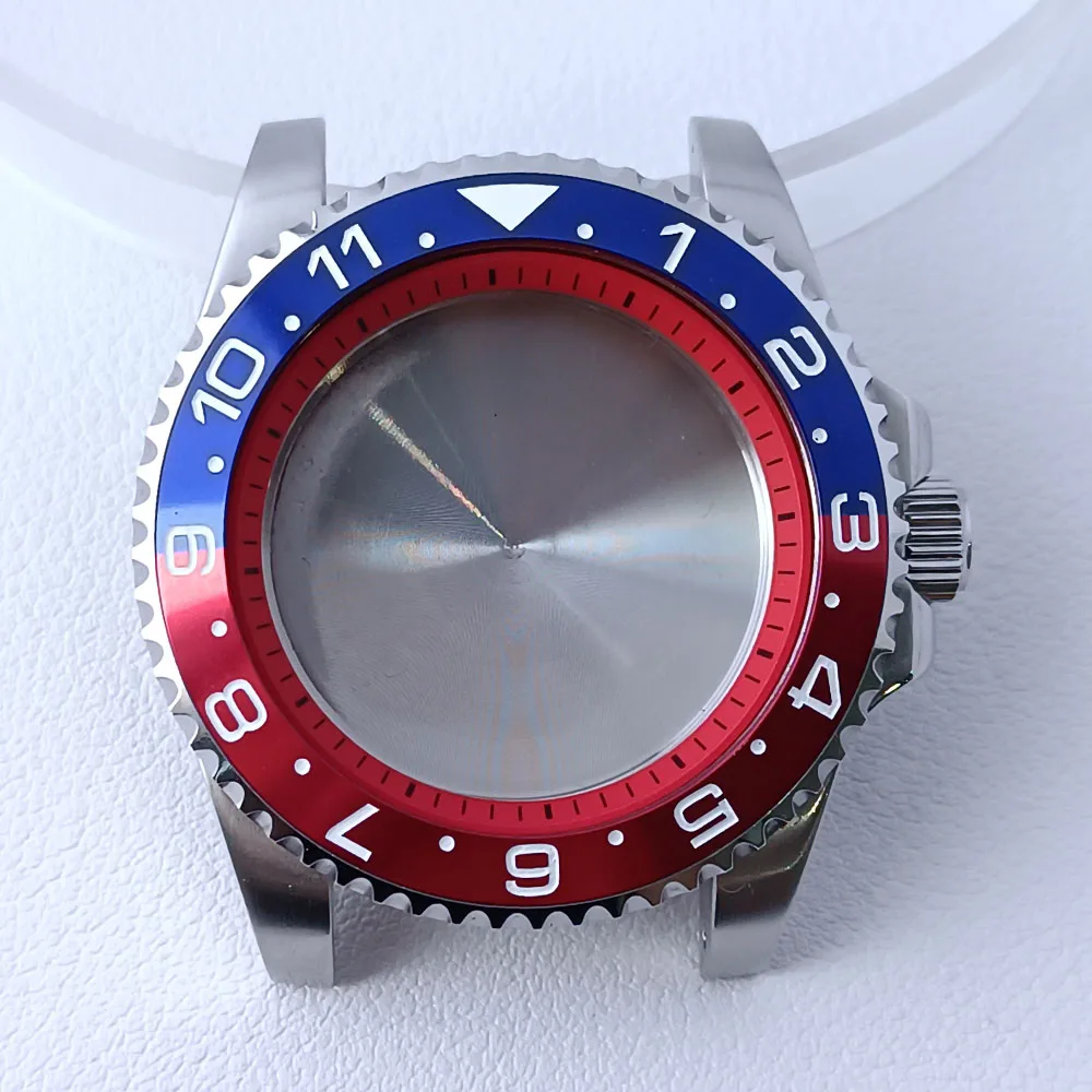 40.5mm Stainless Steel GMT Watch Case NH35/NH36 129 40.5mm Stainless Steel GMT Watch Case NH35/NH36 - Image 129