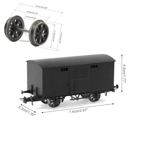 HO Scale 1:87 Model Train Box Car C8728 - Image 3
