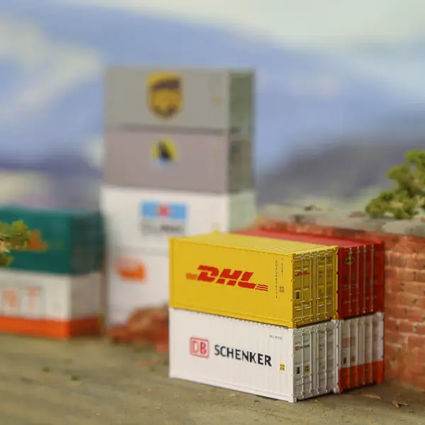 N Scale 1/160 20ft Shipping Container Model - Image 6