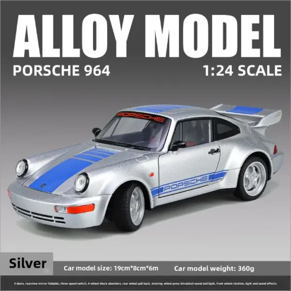 1/24 Scale Porsche 964 Alloy Diecast Model - Image 8