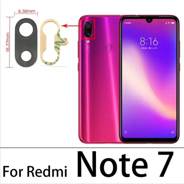 2Pcs Camera Glass Lens for Xiaomi Redmi Note Series - Image 17