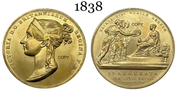 Victoria Coronation Commemorative Replica Coin - Image 5
