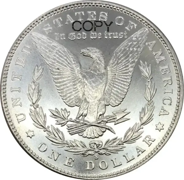 Morgan 90% Silver Copy Commemorative Coin - Image 2