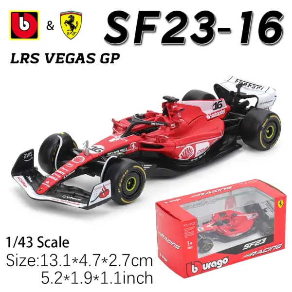 Ferrari SF24 SF23 1:43 Diecast Model Car - Image 3