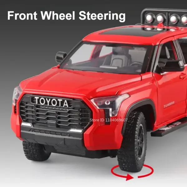 1:24 Tundra Diecast Model Car with Sound - Image 4