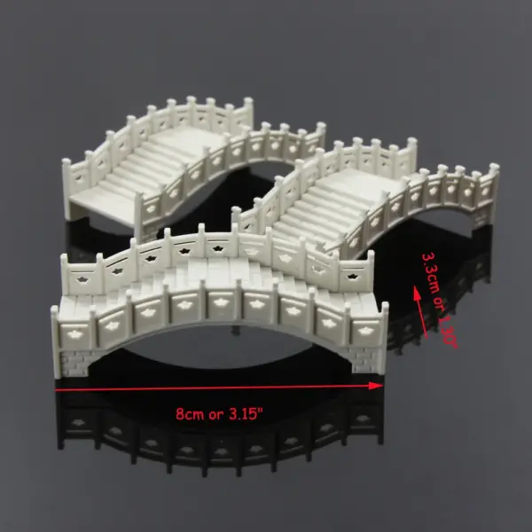 3pcs GY30 Plastic Arch Bridges for Models - Image 2