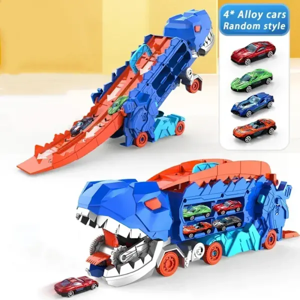 Transport Dinosaur Truck with Race Track - Image 9