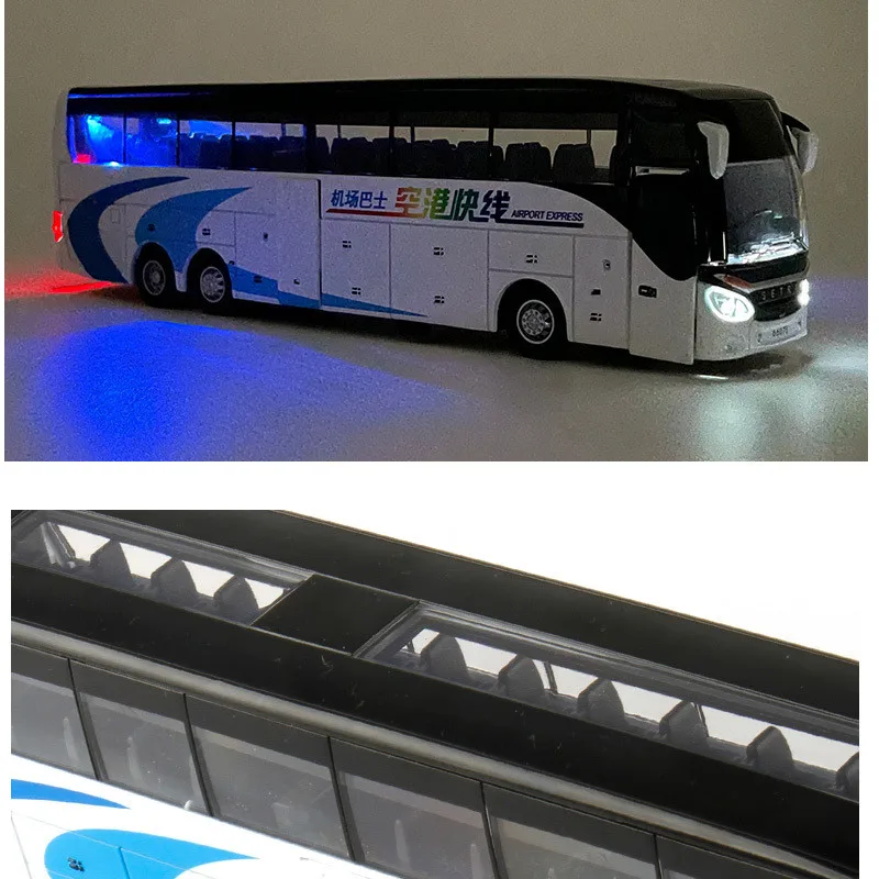1:32 Alloy Pull Back Airport Bus Model 6 1:32 Alloy Pull Back Airport Bus Model - Image 6