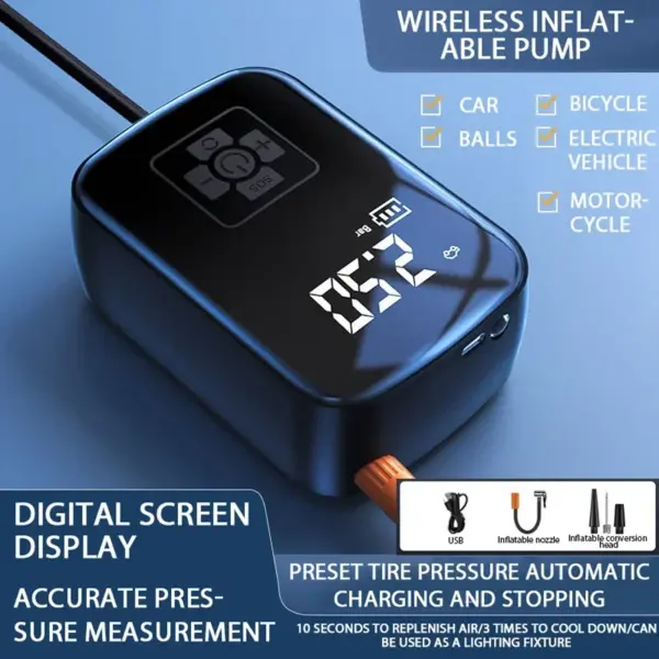 Portable Wireless Digital Inflation Pump - Image 2