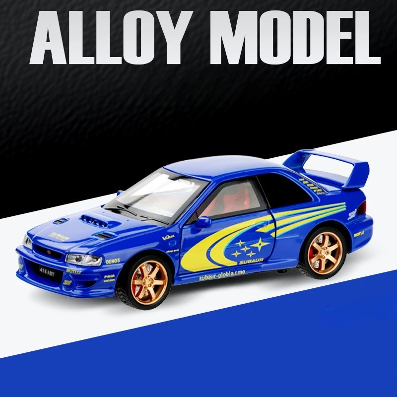 1/32 Subaru Impreza Rally Alloy Car Toy 3 1/32 Subaru Impreza Rally Alloy Car Toy - Image 3