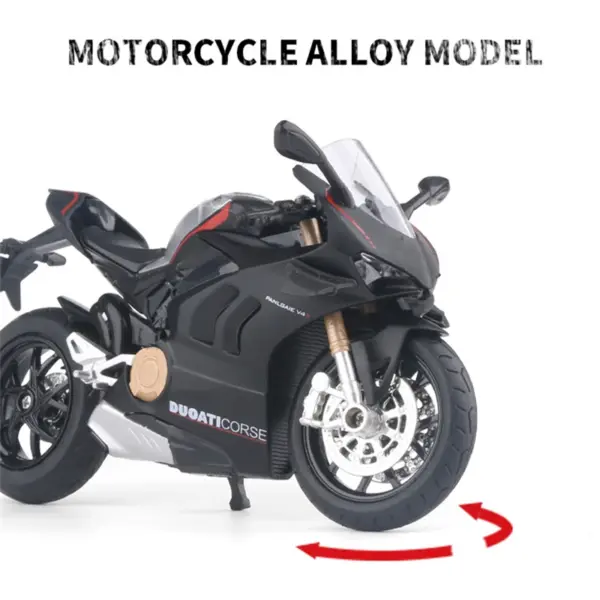 1/12 Ducati Panigale V4S Alloy Motorcycle Model - Image 6