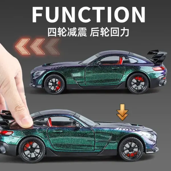 1:24 Mercedes-Benz AMG-GT Diecast Model Car - Image 5