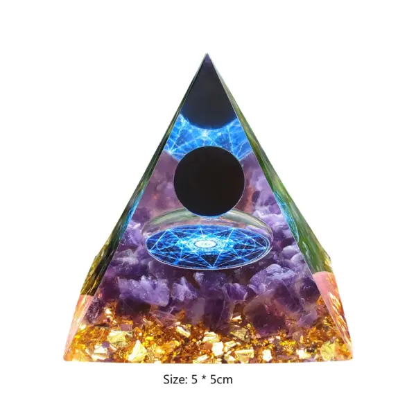 5cm Natural Stone Orgonite Pyramid Crystal - Image 9