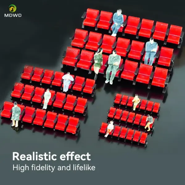 Miniature Cinema Chairs Set of 5 - Image 4
