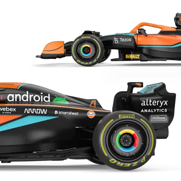 1:24 Lando Norris F1 Alloy Racing Car Model - Image 3