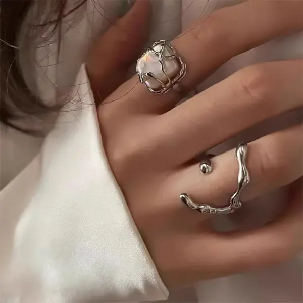 Adjustable Women’s Moonlight Stone Ring - Image 16