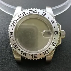 NH35 GMT Steel Watch Case 40.5mm Silver 219 S972dea16f0ac4c2680a54a422fac02cfn 1