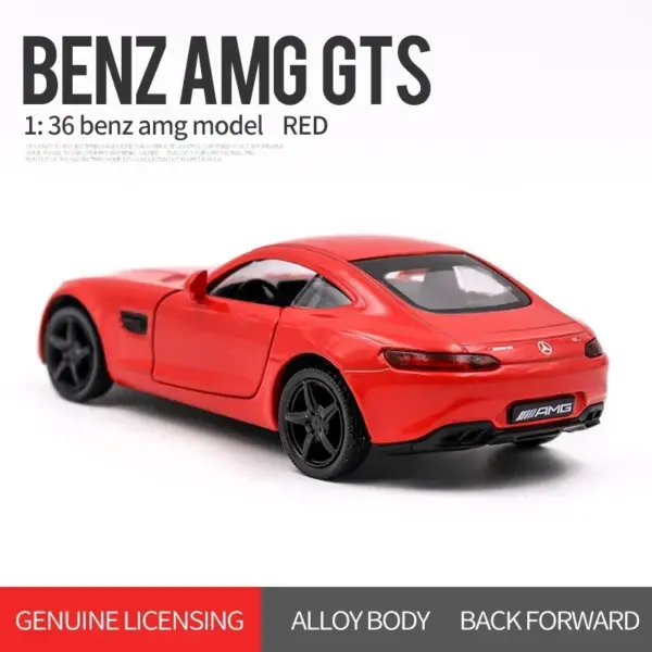 Mercedes Benz AMG GTS Diecast Model Car 1:36 - Image 10