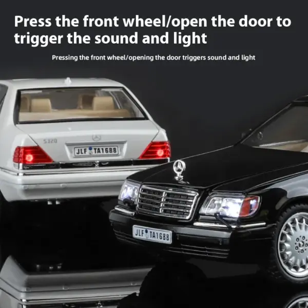 1:24 Mercedes Benz W140 Diecast Model Car - Image 3