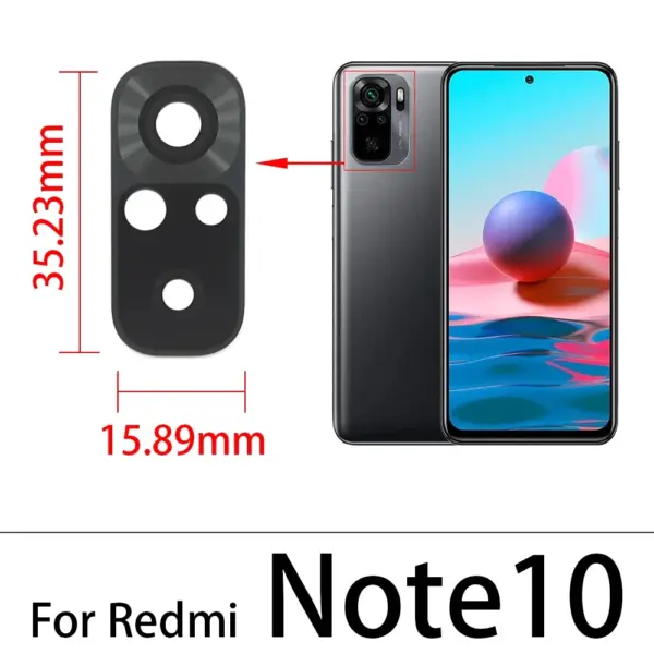 Rear Camera Glass Lens for Xiaomi Redmi Note 10S - Image 5
