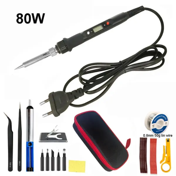 80W Adjustable Digital Soldering Iron Kit - Image 14