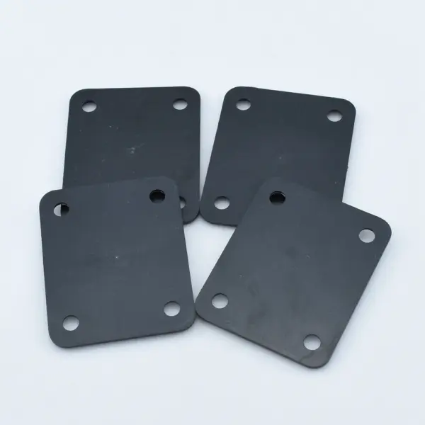 Electric Guitar Neck Plate in Black and White - Image 3