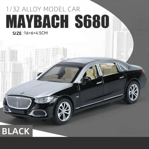 1:32 Scale Mercedes Benz Maybach S680 Model - Image 8