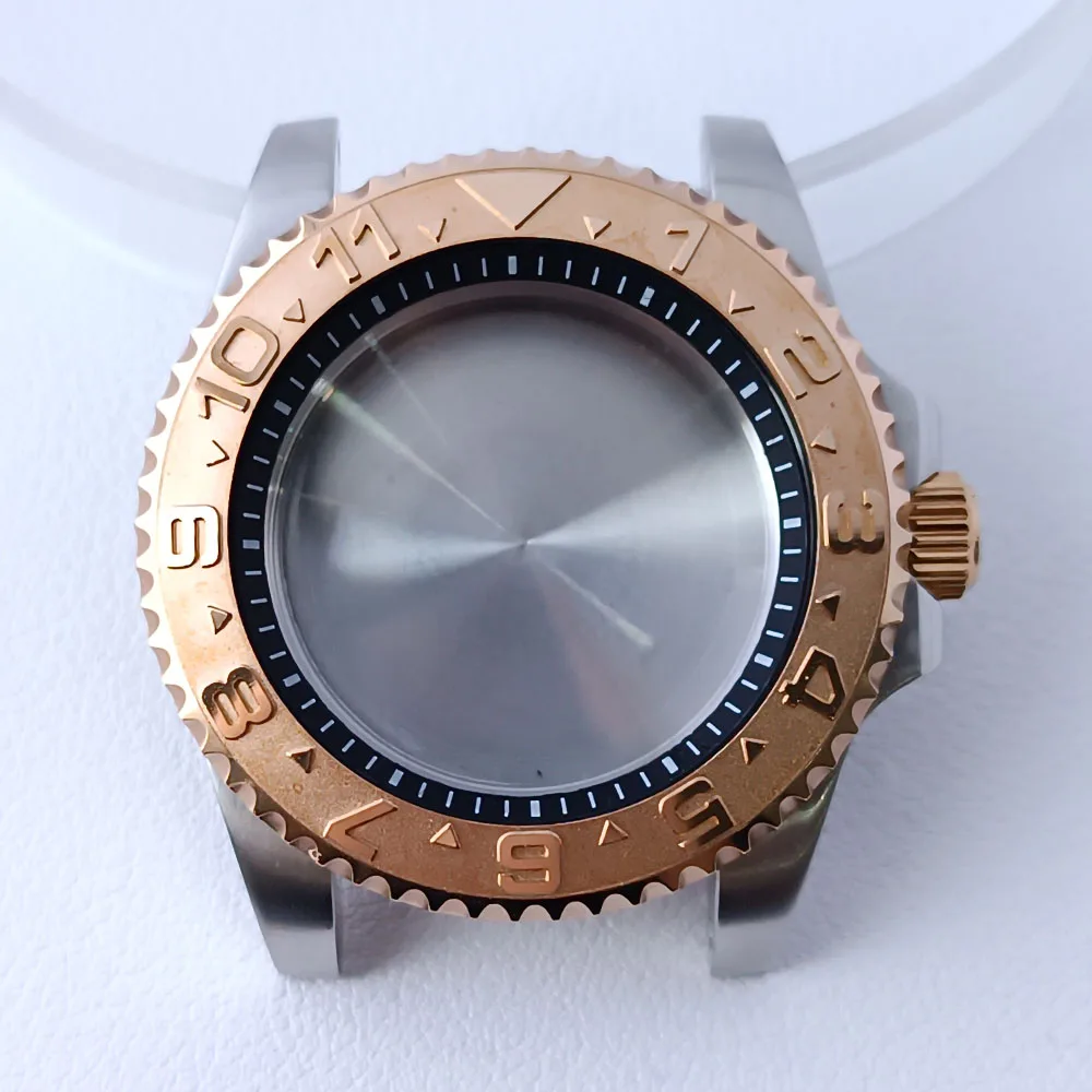 40.5mm Stainless Steel GMT Watch Case NH35/NH36 91 40.5mm Stainless Steel GMT Watch Case NH35/NH36 - Image 91