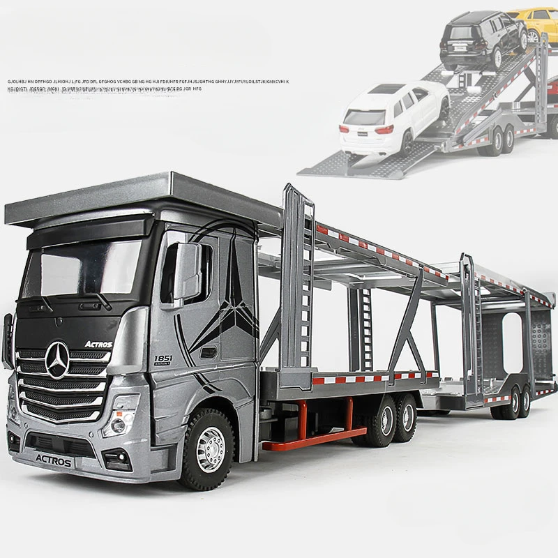 1:24 Mercedes Benz Double-Layer Transport Truck 8 1:24 Mercedes Benz Double-Layer Transport Truck - Image 8