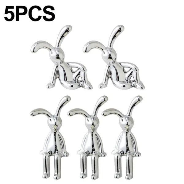 Silver Bunny Decorative Ornament for Home Decor - Image 12